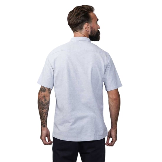 Firetrap Heren Klassiek Oxford Overhemd (Grijs) - Image 2
