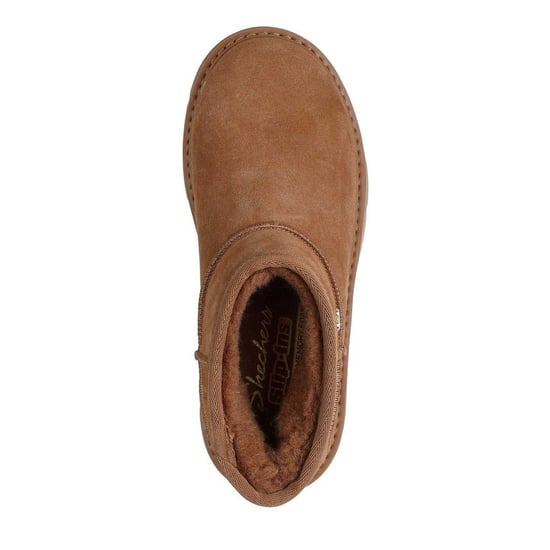Skechers Comfortabele suède enkellaarsjes voor dames (Kastanje) - Image 3