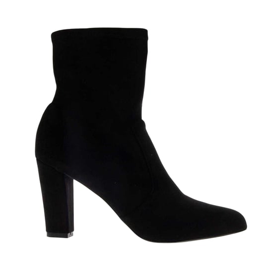Dune London Oty suède enkellaarsjes voor dames (Zwart) - Image 1