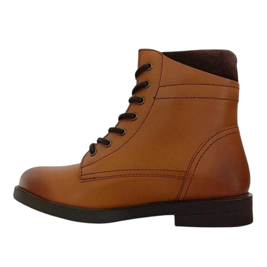 Firetrap Dames Mystic Leren Enkellaarsjes (Donkerbruin) - Image 3