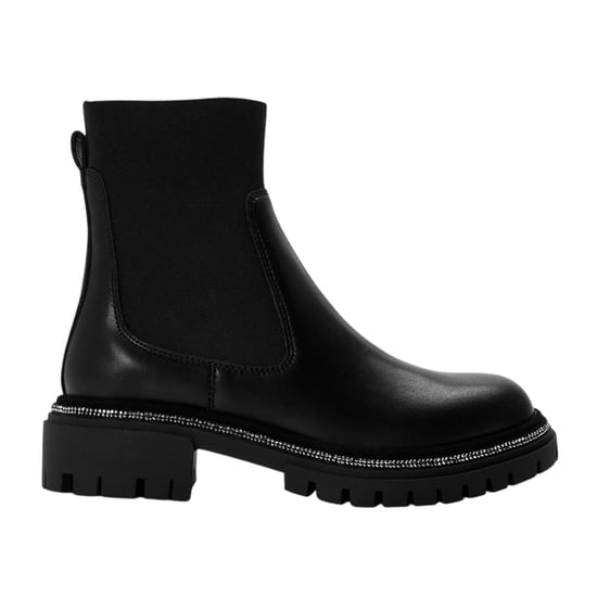 Steve Madden Dames Offline Leren Hakken Enkellaarsjes (Zwart) - Image 1