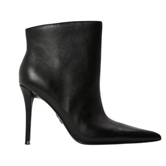Steve Madden Leren enkellaarsjes met naaldhak voor dames (Zwart) - Image 1