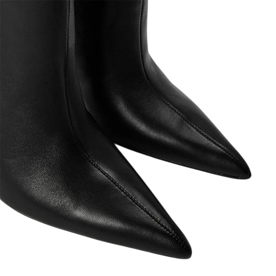 Steve Madden Leren enkellaarsjes met naaldhak voor dames (Zwart) - Image 4