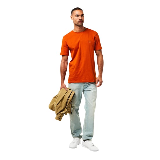 Boss Oranje premium katoenen T-shirt voor heren (Oranje) - Image 1