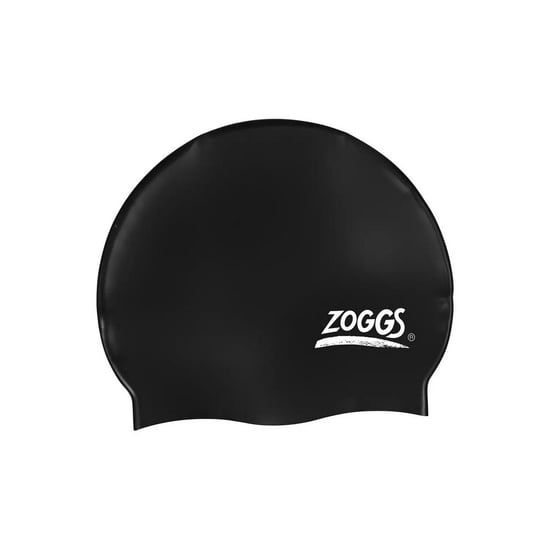 Zoggs Effen Silicone Zwemcap (Zwart) - Image 1