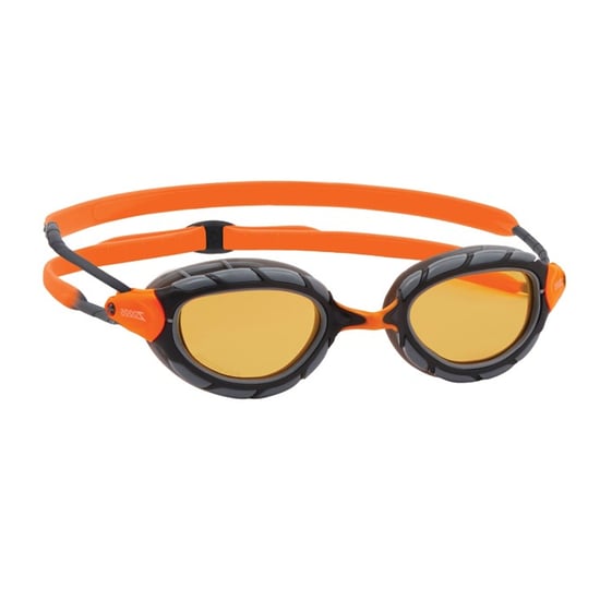 Zoggs Predator Pol Ultra zwembril voor volwassenen (Grijs/Oranje) - Image 2