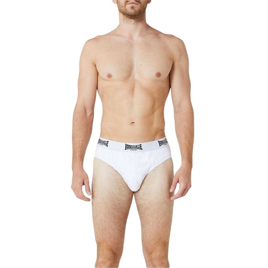 Lonsdale Heren Contrast Tailleband Slip (Set van 2) (Wit) - Image 3