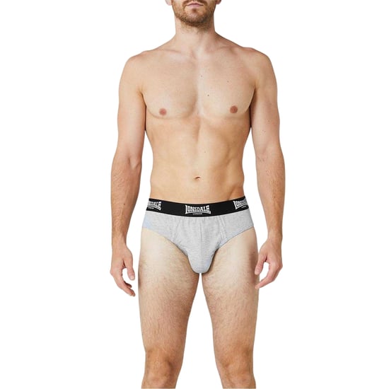 Lonsdale Heren Contrast Tailleband Slip (Set van 2) (Grijs) - Image 3