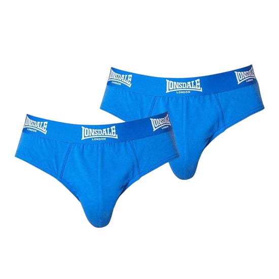 Lonsdale Heren Contrast Tailleband Slip (Set van 2) (Blauw) - Image 1