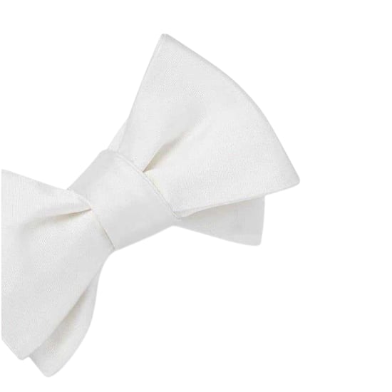 Off White Effen Satijnen Strikdas (Wit) - Image 3