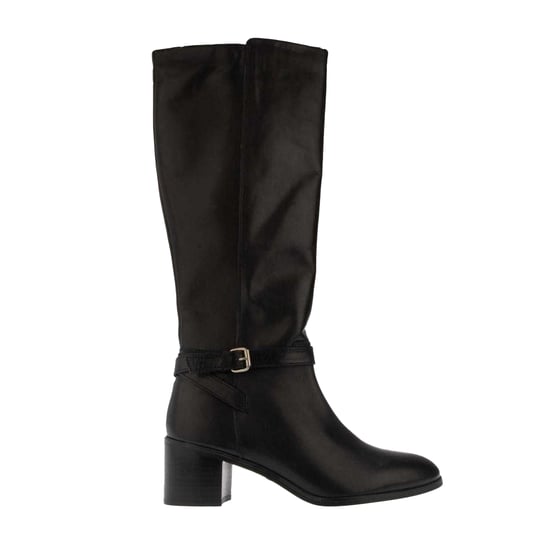 Dune London Dames/Dames Trusti Casual Leren Kniehoge Laarzen (Zwart) - Image 1