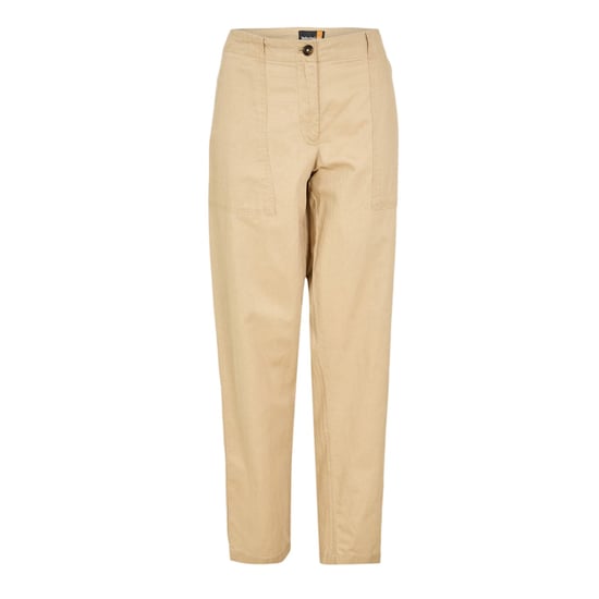 Timberland Chino's met zakken voor dames, van een linnenmix, in een recht model (Safari) - Image 1