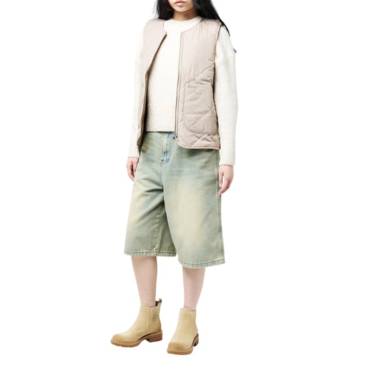 Timberland Dames Brimfield Suede Blokhak Chelsea Boots (Licht Beige) - Image 4