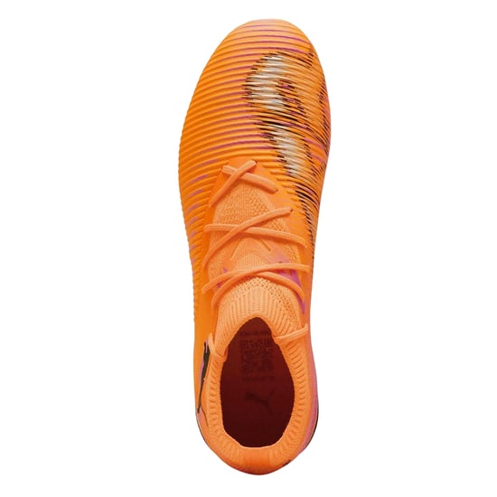 Puma Dames Future 8 Match Snug Fit Kunstgras Voetbalschoenen (Oranje/Zwart) - Image 3