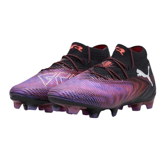 Puma Dames/Dames Future 8 Ultimate Firm Ground Voetbalschoenen (Zwart/Paars) - Image 6