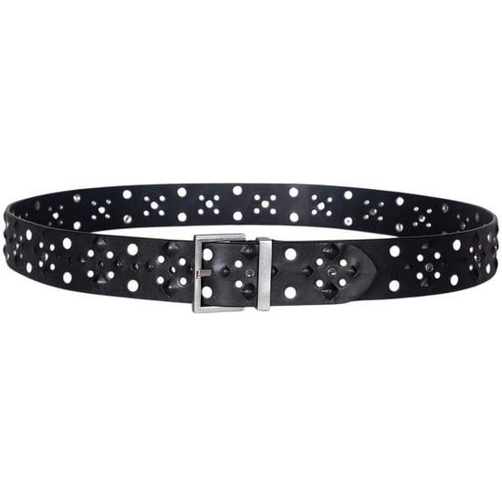 AllSaints Leren riem met studs (Zwart) - Image 1