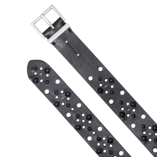 AllSaints Leren riem met studs (Zwart) - Image 2