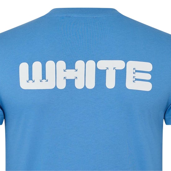 Off White Heren Slim T-shirt in katoen (Allure) - Image 4