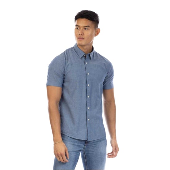 Peter Werth Heren Chambray Overhemd (Indigo) - Image 1