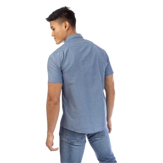 Peter Werth Heren Chambray Overhemd (Indigo) - Image 2