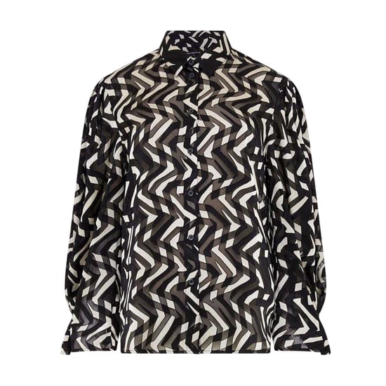 French Connection Dames/Dames Diandra Blouse met Lange Mouwen (Zwart/Crème) - Image 2