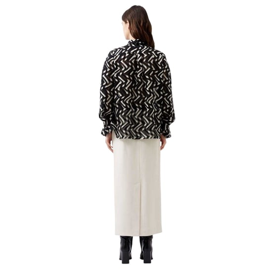 French Connection Dames/Dames Diandra Blouse met Lange Mouwen (Zwart/Crème) - Image 3