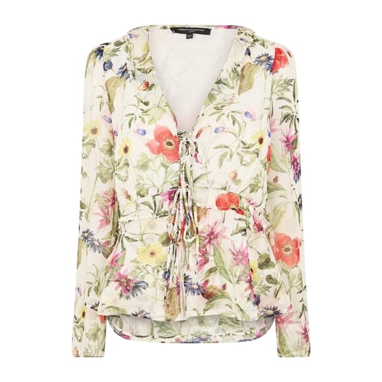 French Connection Dames/Dames Monica Blouse met Lange Mouwen (Wit/multikleurig) - Image 2