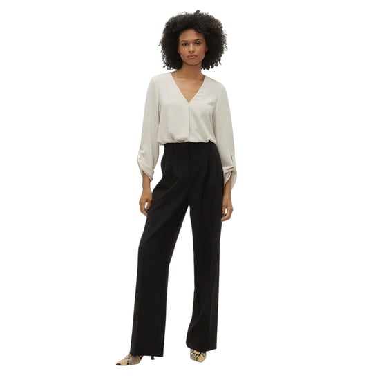 Vero Moda Damesblouse met V-hals en lange mouwen (Puimsteen) - Image 1