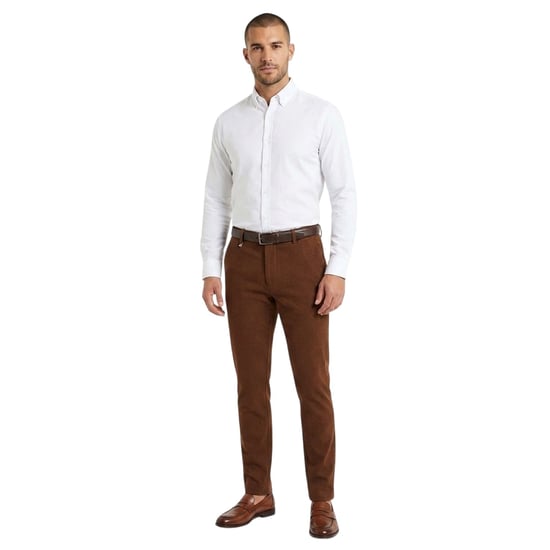 Boss Heren Kane Logo Slim Broek (Medium Bruin) - Image 4