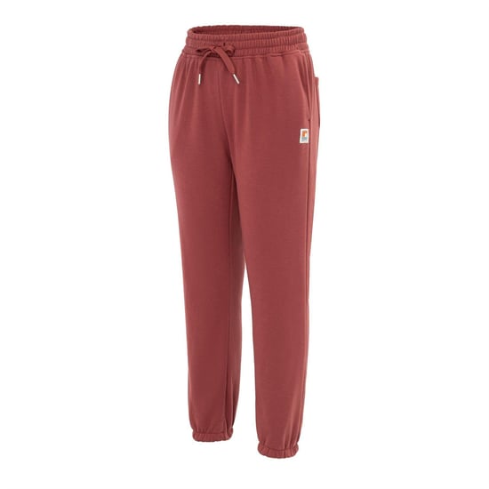 SoulCal Effen fleece joggingbroeken voor dames (Donkerrood) - Image 3