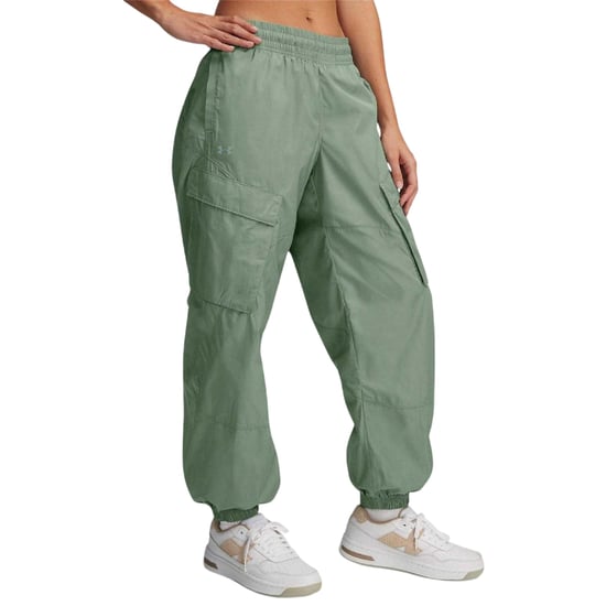 Under Armour Dames/Dames Geweven Cargo Broek (Groen) - Image 1