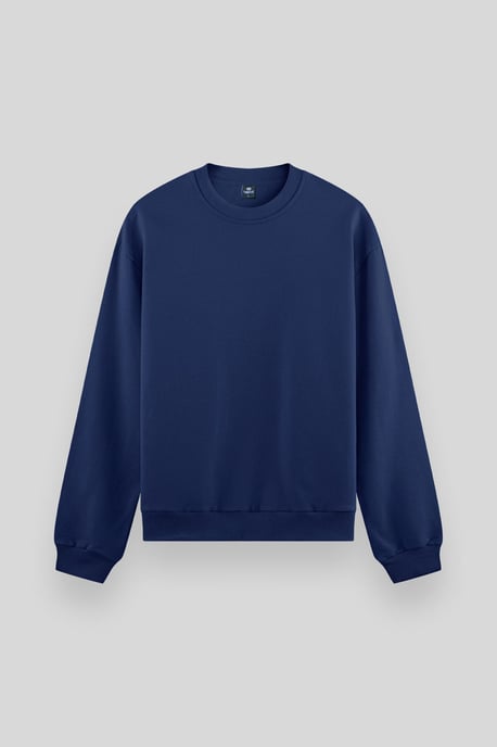 Heren Effen Rundhals Sweatshirt - Image 4