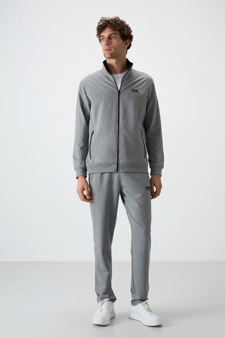 Heren Gebreide Fleece Sweater en Broek Set - Image 1