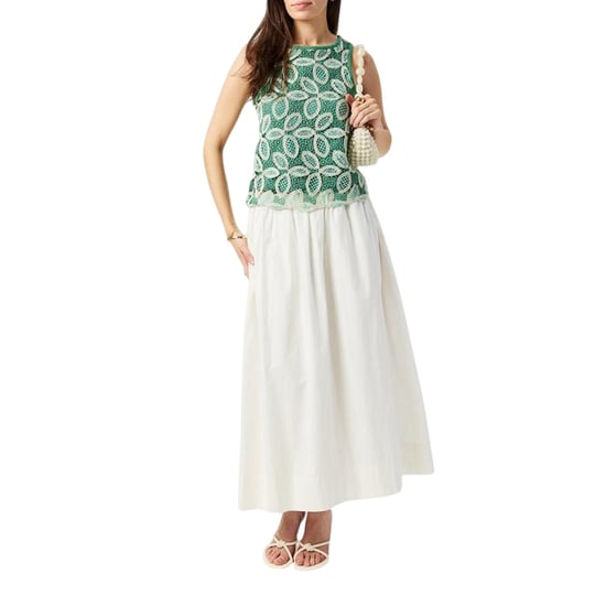 Vero Moda Damesblouse met kanten rand, ronde hals en zonder mouwen (Berk) - Image 1