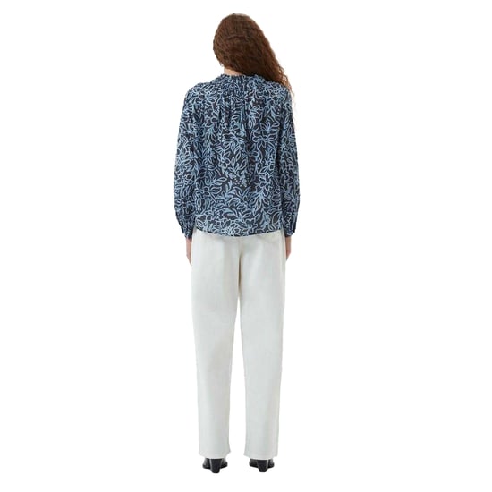 French Connection Dames/Dames Gebloemde Relaxed Fit Blouse (Marine Bloemen) - Image 3