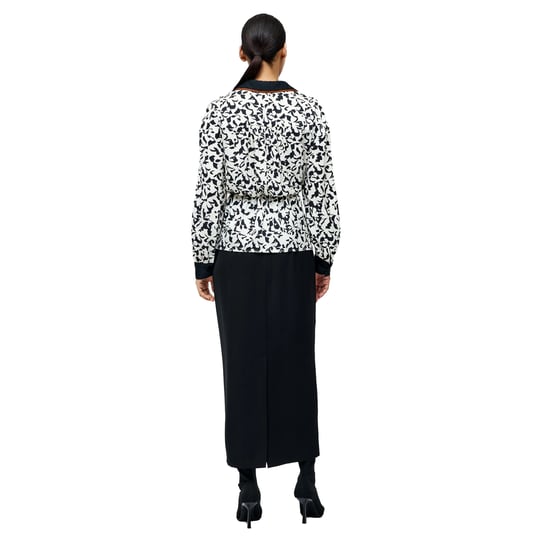 French Connection Dames/Dames Twist Blouse (Zwart/Crème) - Image 3