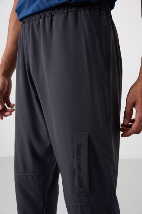 Heren Effen Sweatpants met Elastische Tailleband - Image 3
