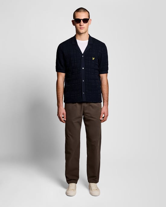 Revere Kraag Gebreid Resort Shirt - Image 2