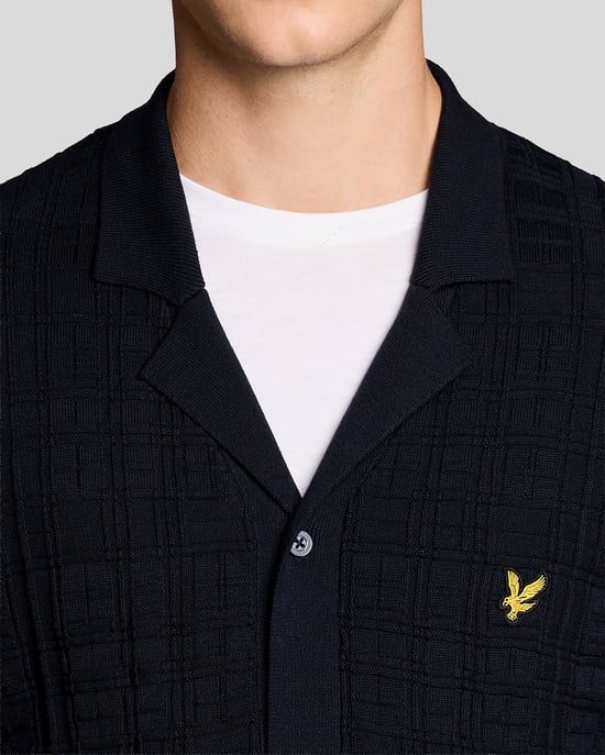 Revere Kraag Gebreid Resort Shirt - Image 3