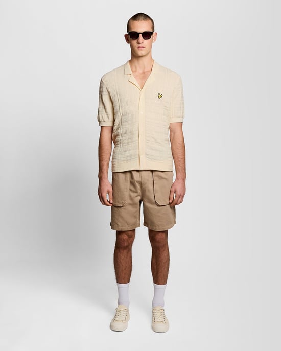 Revere-kraag Gebreid Resort Shirt - Image 2