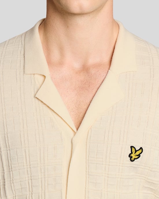 Revere-kraag Gebreid Resort Shirt - Image 3