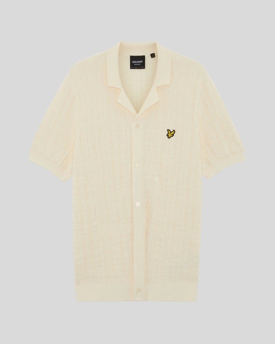 Revere-kraag Gebreid Resort Shirt - Image 5