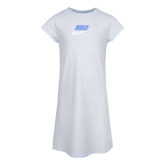Nike Meisjes Swoosh Korte Mouwen T-Shirt Jurk (Grijs) - Image 2