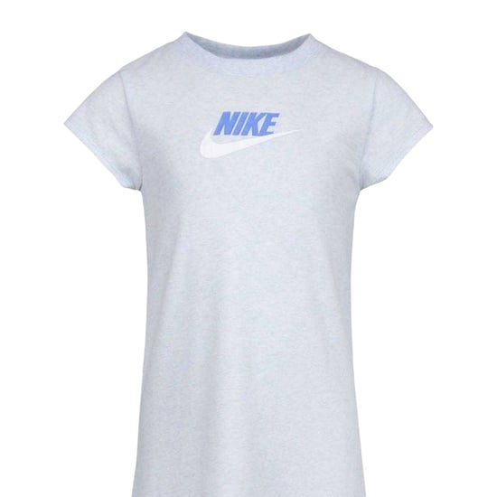 Nike Meisjes Swoosh Korte Mouwen T-Shirt Jurk (Grijs) - Image 4