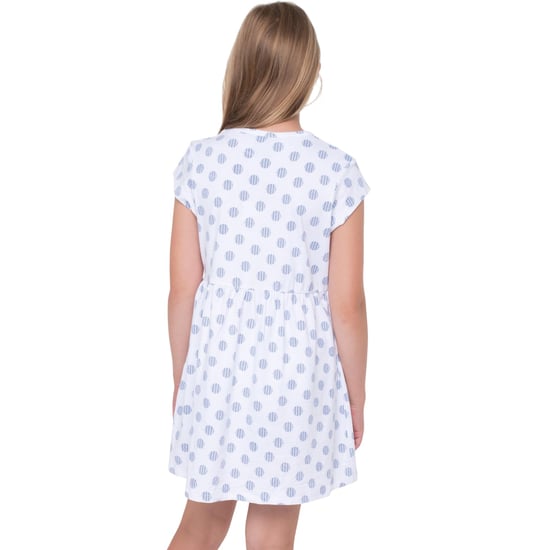 Trespass Casual jurk voor meisjes met stippen en strepen (Wit) - Image 4