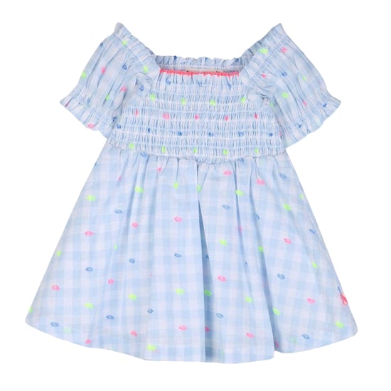 Billieblush Gingham rokjesjurk voor meisjes (Blauw/Wit) - Image 1