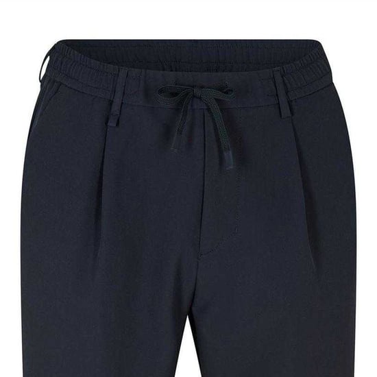 Boss Herenbroek met plooien en rechte pijpen (Donkerblauw) - Image 2