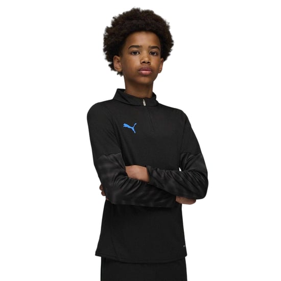 Puma Kinder-top met kwartritssluiting van drillstof (ZWART/BLAUW) - Image 1