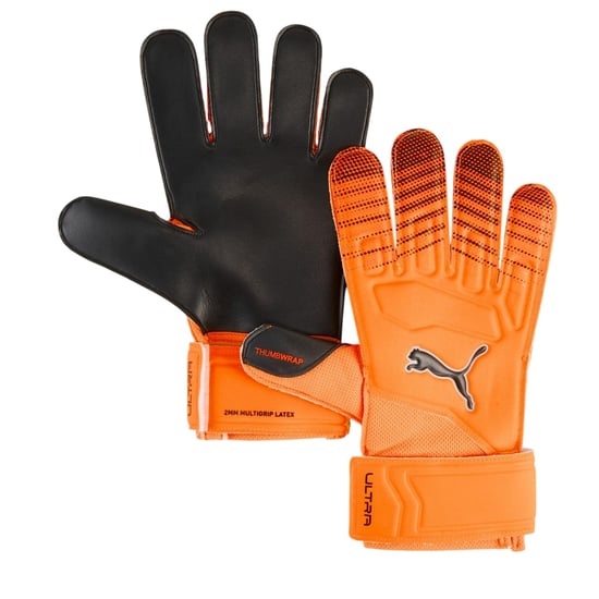 Puma Ultra Play Neon-keepershandschoenen voor kinderen (Oranje/zwart) - Image 1