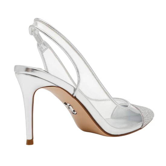 Steve Madden Dames/Dames Leena Metallic Sling Back Pompen (Zilver) - Image 2
